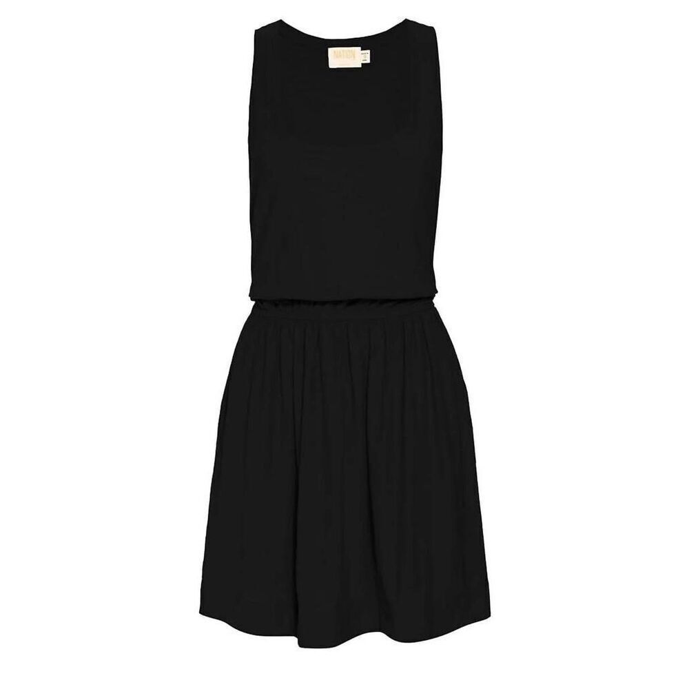 Nation LTD Jordan Mini Dress size L Black Sleeveless Cotton